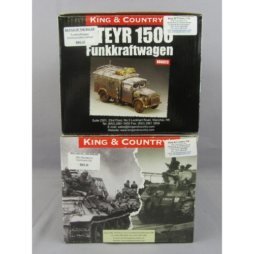 126 - KING & COUNTRY’S “Battle of the Bulge” BBG-23 FunkKraftwagen Communication Vehicle and BBG-39 Otto S... 