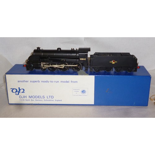 61 - OO Gauge Kit Built 4-6-0 BR black S15 Class loco No.30842 with 8 Wheel Bogie Tender. Nicely Built & ... 