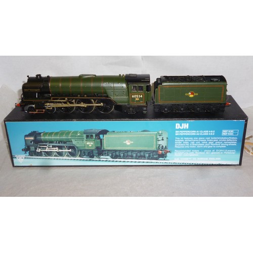 63 - OO Gauge Kit Built DJH K33 4-6-2 BR green A2 Class loco No.60534 “Irish Elegance” fitted with Portes... 