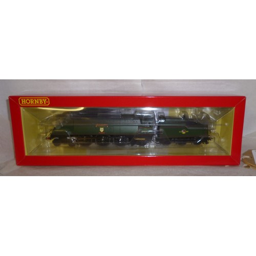 71 - Hornby (China) 4-6-2 BR green Streamlined West Country Class loco professionally Renumbered 34015 & ... 