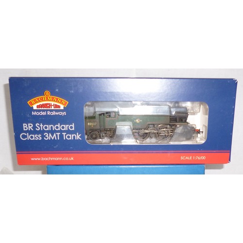 114 - Bachmann OO Gauge 2-6-2 BR lined green Std Class 3 Tank loco professionally Renumbered 82037 with co... 