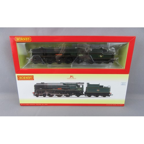 86 - Hornby (China) 4-6-2 BR green Rebuilt West Country Class loco professionally Renumbered 34104 & Rena... 