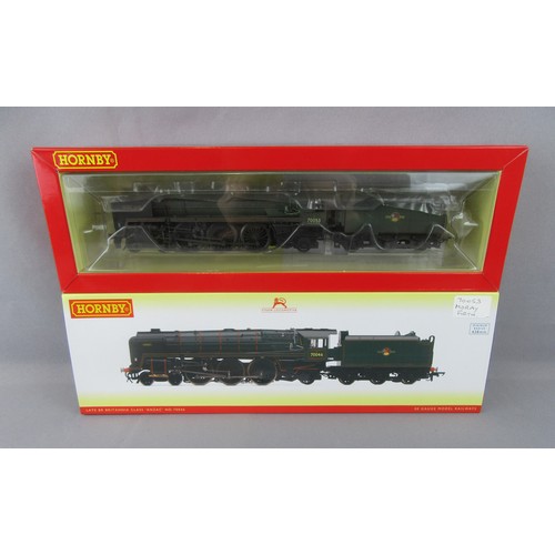 91 - Hornby (China) 4-6-2 BR green Britannia Class loco with large type Tender professionally Renumbered ... 