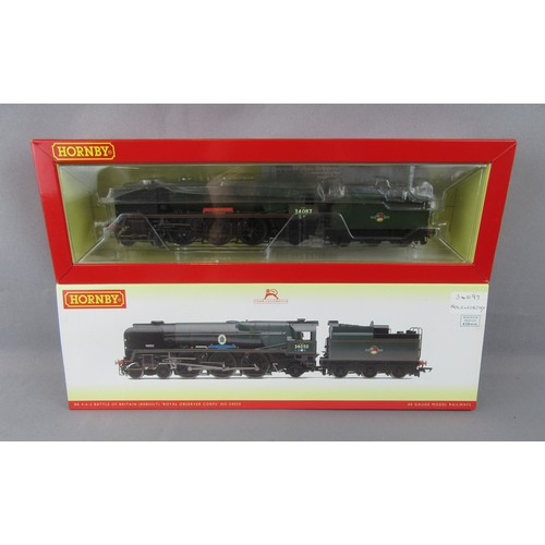 94 - Hornby (China) 4-6-2 BR green Rebuilt West Country Class loco professionally Renumbered 34097 & Rena... 