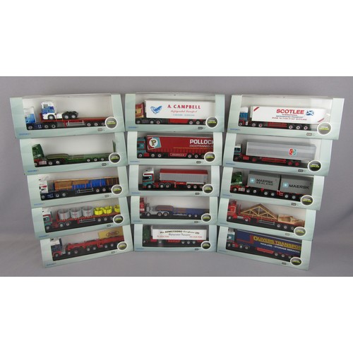 578 - OXFORD DIECAST Haulage 1:76 group of Trucks & Lorries. Mint in Near Mint to Mint Boxes. (15)