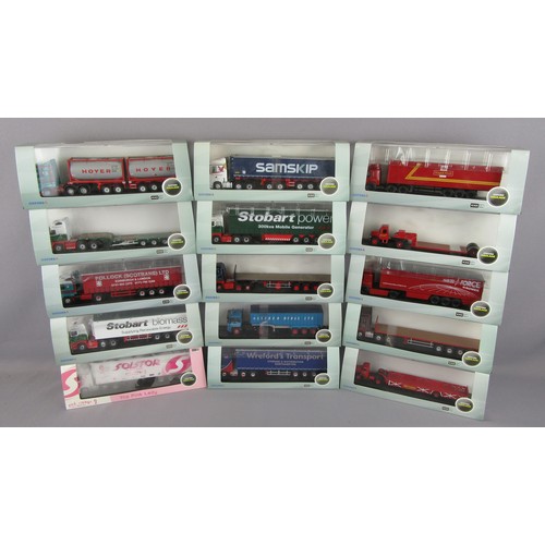 580 - OXFORD DIECAST Haulage 1:76 group of Trucks & Lorries. Mint in Near Mint to Mint Boxes. (15)