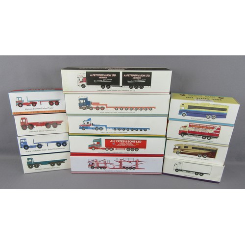 592 - OXFORD DIECAST Haulage 1:76 group of Horseboxes, Articulated & Classic Trucks. Mint in Near Mint to ... 