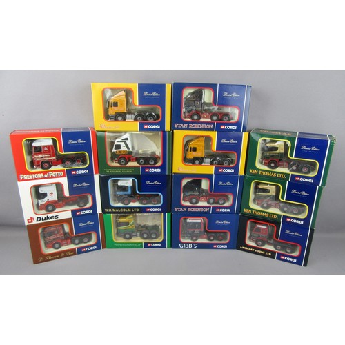 597 - CORGI 1:50 TRUCK cabs/tractors to include Ken Thomas, Jack Richards, Stan Robinson, Dukes Transport ... 