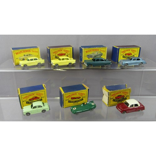 2 - MATCHBOX 1-75 Regular Wheels, 2x No.45 Vauxhall Victor, No.33 Ford Zodiac, No.44 Rolls Royce, No.57 ... 