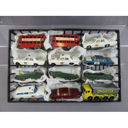 21 - MATCHBOX 1-75 Regular Wheels, group of 24 in plastic carry case to include 6x No.52 Maserati Racing ... 