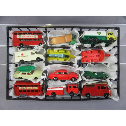 24 - MATCHBOX 1-75 Regular Wheels, group of 24 in plastic carry case to include 7x No.21 Commer Milk Floa... 