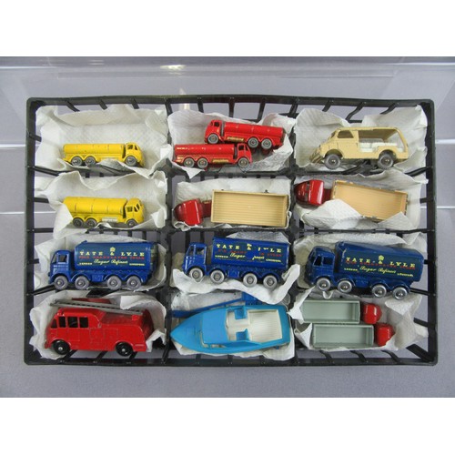 27 - MATCHBOX 1-75 Regular Wheels, group of 26 in plastic carry case to include 3x No.10 Tate & Lyle Truc... 