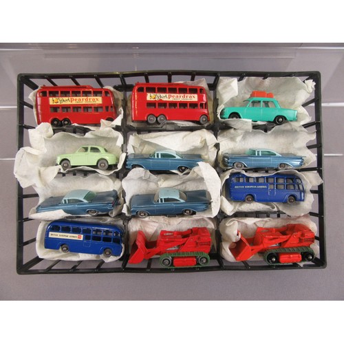 34 - MATCHBOX 1-75 Regular Wheels, group of 24 in plastic carry case to include 4x No.57 Chevrolet Impala... 