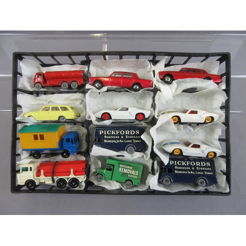 40 - MATCHBOX 1-75 Regular Wheels, group of 24 in plastic carry case to include 3x No.41 Ford GT, 2x No.2... 