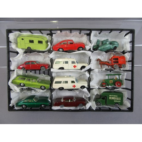 40 - MATCHBOX 1-75 Regular Wheels, group of 24 in plastic carry case to include 3x No.41 Ford GT, 2x No.2... 