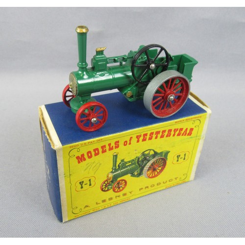 59 - MATCHBOX Models of Yesteryear Y1 Allchin Steam Engine, 7 examples. Excellent to Near Mint with 2 ori... 