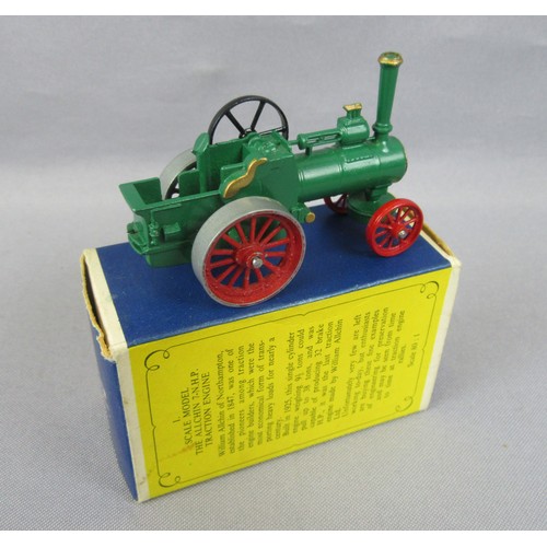 59 - MATCHBOX Models of Yesteryear Y1 Allchin Steam Engine, 7 examples. Excellent to Near Mint with 2 ori... 