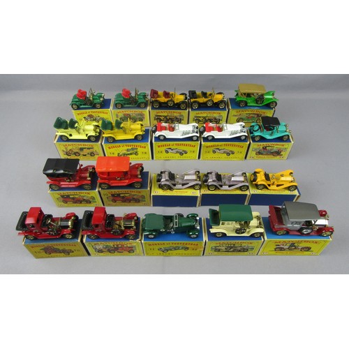 61 - MATCHBOX Models of Yesteryear to include 3x Y7 Mercer Raceabout, 2x Y1 Model T Ford, 2x Y16 Spyker, ... 