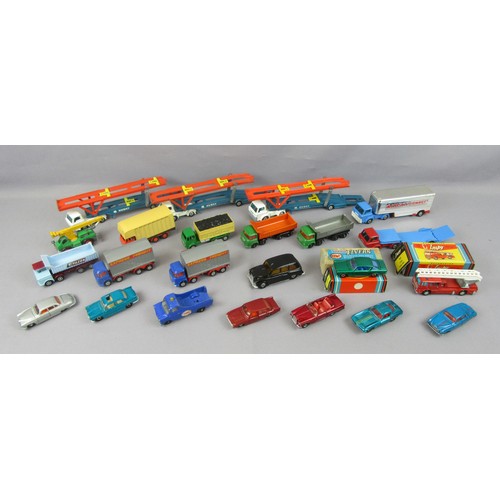 67 - LONE STAR / HUSKY / BUDGIE group of unboxed cars and commercials to include 3x Husky Car Transporter... 