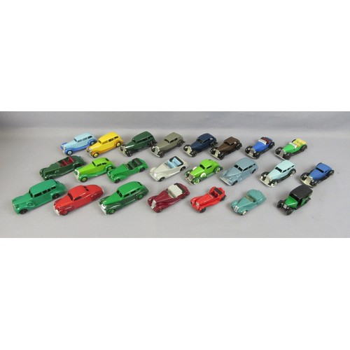 73 - DINKY TOYS, group of repainted early issue cars. (23)