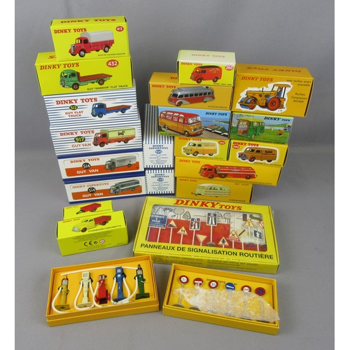 82 - DINKY ATLAS EDITIONS, group of boxed Trucks, small commercials and signs. Mint in Near Mint to Mint ... 