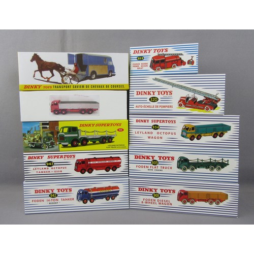 83 - DINKY SUPERTOYS ATLAS EDITIONS, to include 7x Foden/Leyland 8-wheel lorries and 3x French Dinky issu... 