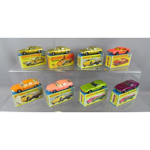 86 - MATCHBOX SUPERFAST, 5x No.56 BMC Pininfarina, 2x No.52 Dodge Charger and No.20 Lamborghini Marzal. N... 