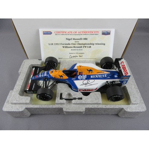 EXOTO 1:18 Williams-Renault FW14B, Nigel Mansell 1992 Formula 1