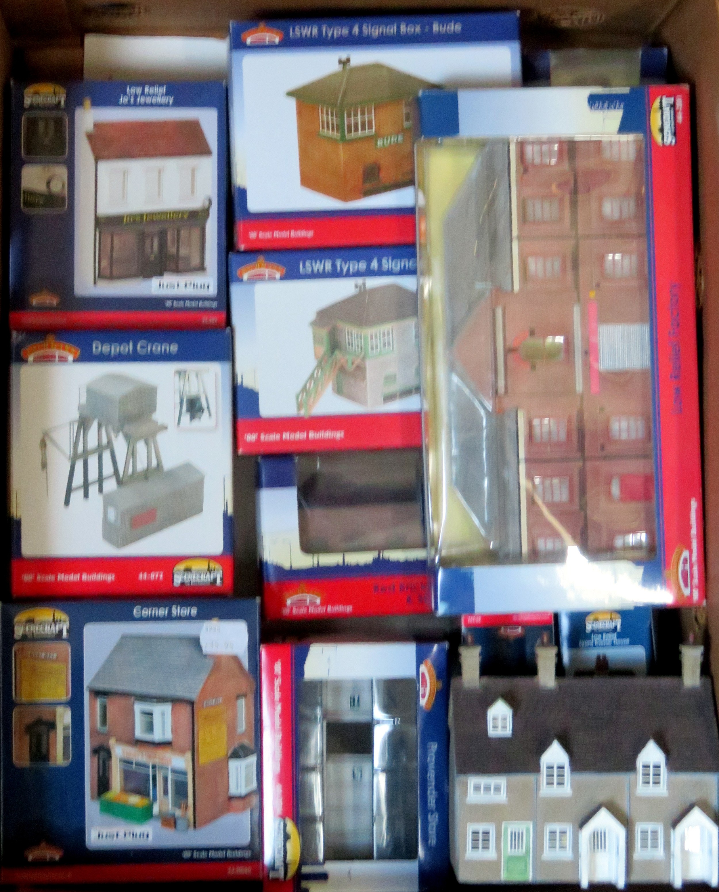 BACHMANN 00 Gauge 10 x Scenecraft Buildings to include: 44-087Z LSWR ...