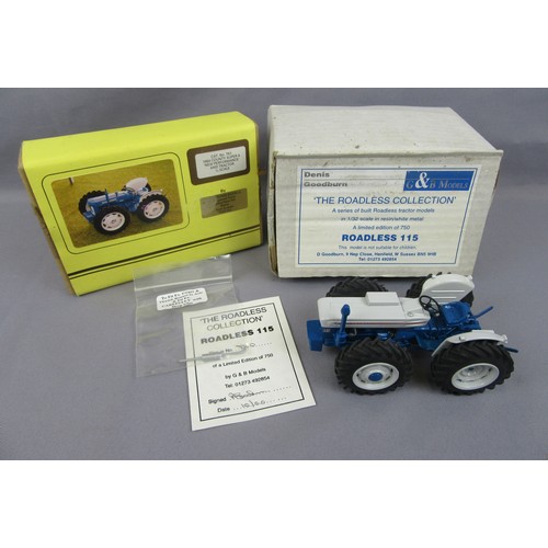 Denis Goodburn G&B Models 1:32 Roadless 115 Tractor, resin/white metal ...