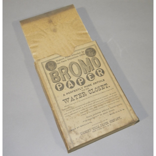 113 - A cardboard packet of Bromo Paper for the Water Closet, Awarded the highest prize by the Paris Expos... 