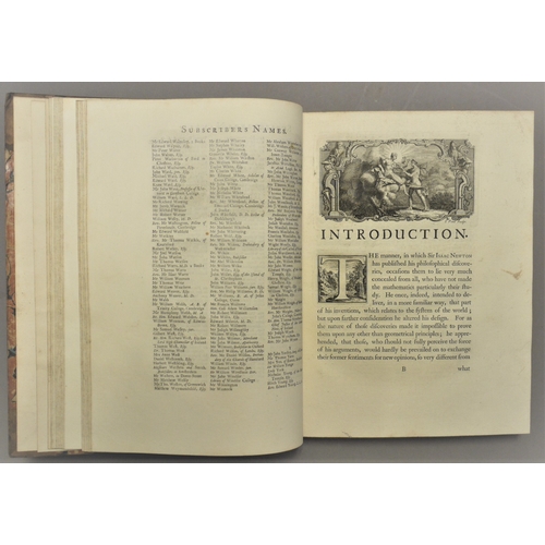 29 - [Pemberton (Henry)], A View of Sir Isaac Newtons Philosophy, FIRST EDITION, 12 folding engraved plat... 