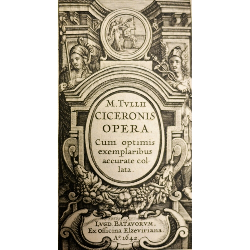 152 - Cicero, Marcus Tullius, Opera, issue with 301pp in vol. IX, engraved title vol. 1, lacks portrait fr... 