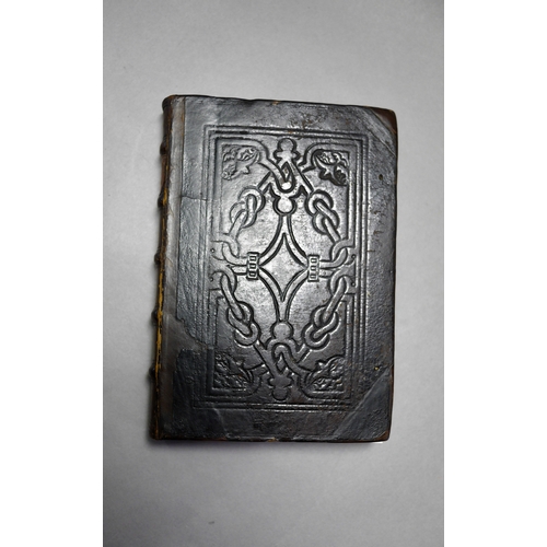 168 - Binding.- Calvin (John), Institution de La Religion Chretienne, woodcut letters,gauffered edges, co... 