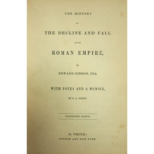 195 - Gibbon (Edward), The History of the Decline and Fall of the Roman Empire, illustrated edition, 2 vol... 