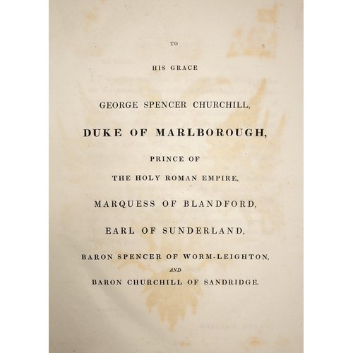 198 - Coxe (William), Memoirs of John, Duke of Marlborough, FIRST EDITION, 3 vol., engraved armorial dedi... 