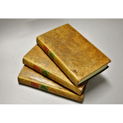 235 - Binding.- , History of Rome, 3 vol., contemporary tree calf, ruled in gilt, spine gilt, morocco spin... 