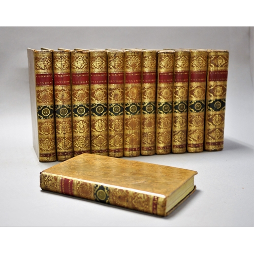 248 - .-, New General Biographical Dictionary, 12 vol.,contemporary tree calf, ruled in gilt, spine gilt, ... 