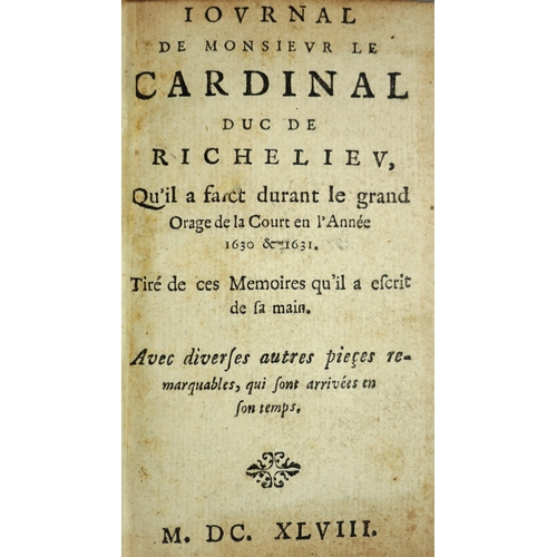 292 - .-, Journal de Monsieur le Cardinal duc de Richelieu qu'il a faict durant le grand orage de la Court... 