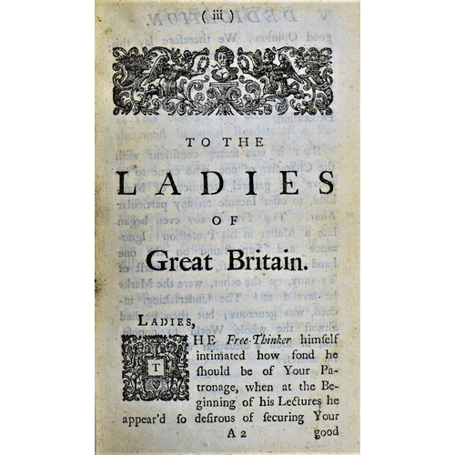 81 - Phillips (Ambrose), The Free-Thinker: or Essays of Wit and Humour, third edition, 3 vol., title in r... 