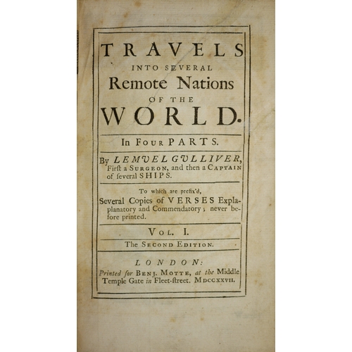 638 - Swift (Jonathan), Travels into Several Remote Nations of the World. - Gulliver's Travels, Teerink's ... 