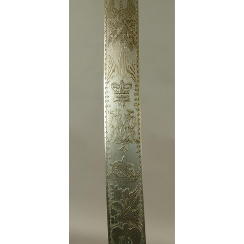 34 - A VICTORIAN ARTILLERY OFFICER'S PRESENTATION SWORD by R.S Garden, 29 Piccadilly, London, the finely ... 