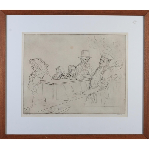 462 - WILLIAM STRANG (1859-1921) Fried Fish, etching, signed in pencil to the margin and inscribed to lowe... 