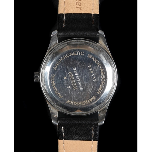133 - A Richard gentleman's stainless steel wristwatch c.1950s, automatic bumper 17 jewel lever movement, ... 