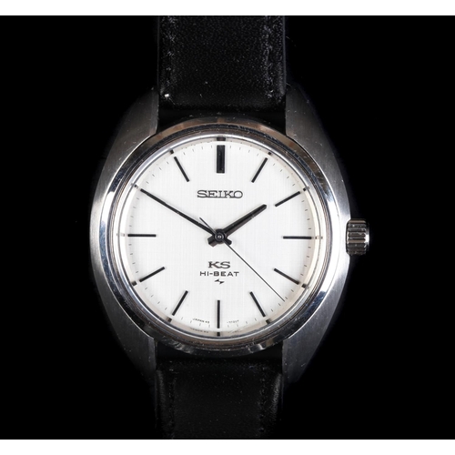 154 - A Seiko gentleman's king Seiko Hi-Beat stainless steel 45-7010 wristwatch c.1970 manual jewel lever ... 