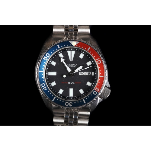 155 - A Seiko gentleman's stainless steel diver style 6309-729A F1 wristwatch c.1985, automatic jewel leve... 