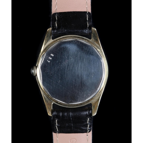 34 - A Baume gentleman's rolled gold wristwatch c.1965, manual, jewel lever movement, silvered sunburst d... 