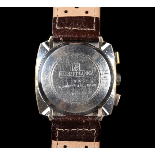 37 - Breitling gentleman's Top Time chronograph wristwatch, c.1970, signed chromed sunburst case No 2006-... 