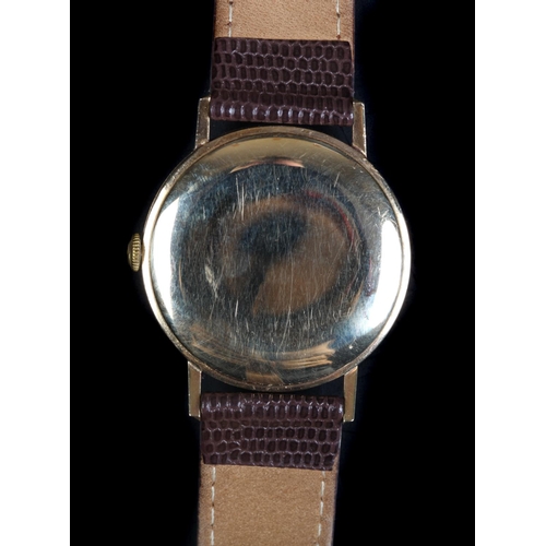 42 - A Buren Super-Slender 9ct gold gentleman's wristwatch c.1965, automatic, cream dial, gilt batons and... 