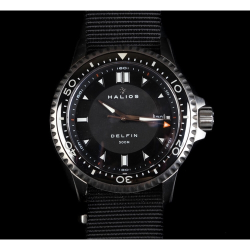 64 - An Halios gentleman's Delfin stainless steel diver's wristwatch c.2016, automatic jewel lever moveme... 